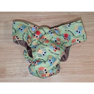 Cute Waterproof Owl Print Reusable Washable Dog Diaper SZ M Whoooo's Cute? You!